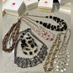 Bundle of jewelry Necklace bracelet from Macys Stones Crystals women accessory